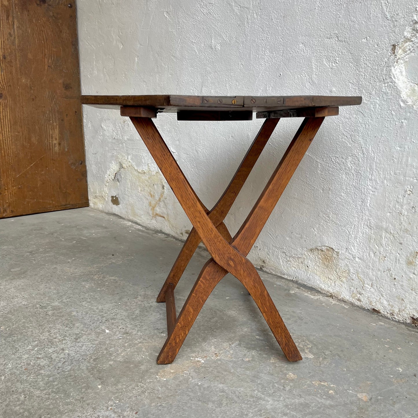 Antique Folding Coaching Table - #1821