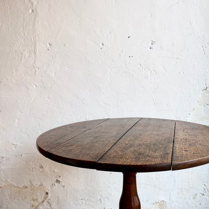 Antique Oak Tilt Top Table -#1615