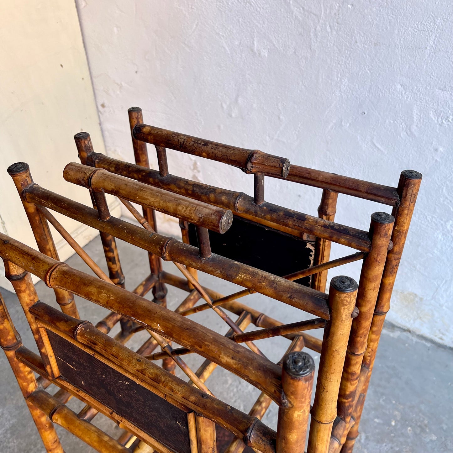 Antique Bamboo Paper Rack - #2022
