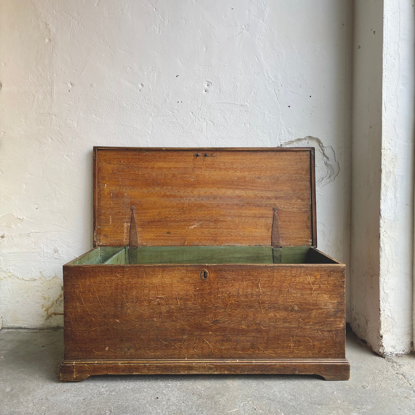 Antique Scumble Painted Blanket Box - #2027