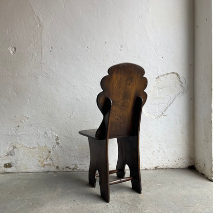 Set Of Six Vintage Elm Chairs - #2106