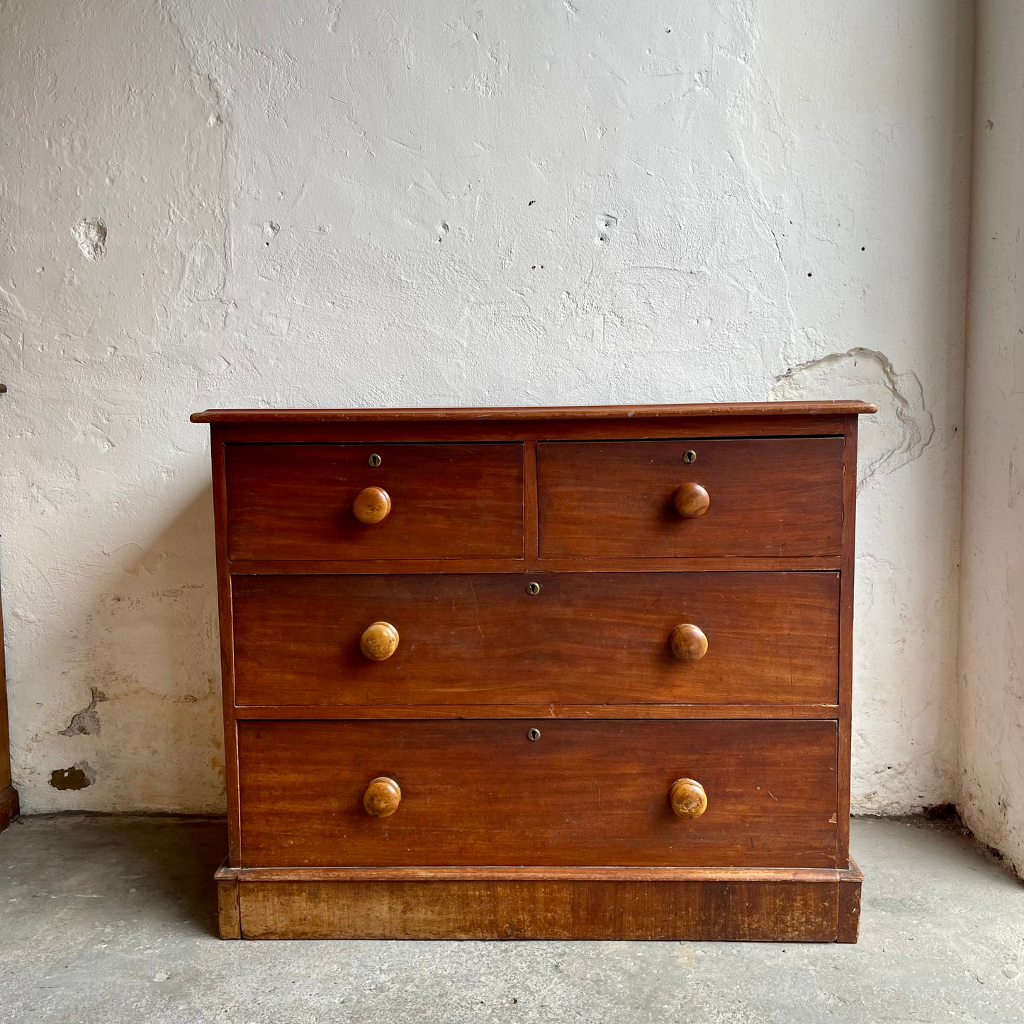 Antique Pine Chest Of Drawers