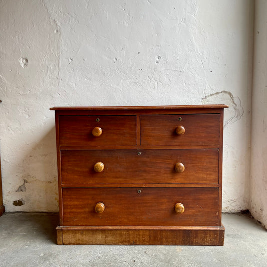 Antique Pine Chest Of Drawers