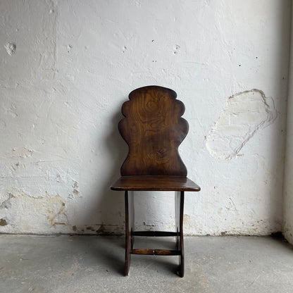 Set Of Six Vintage Elm Chairs - #2106