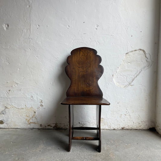 Set Of Six Vintage Elm Chairs - #2106