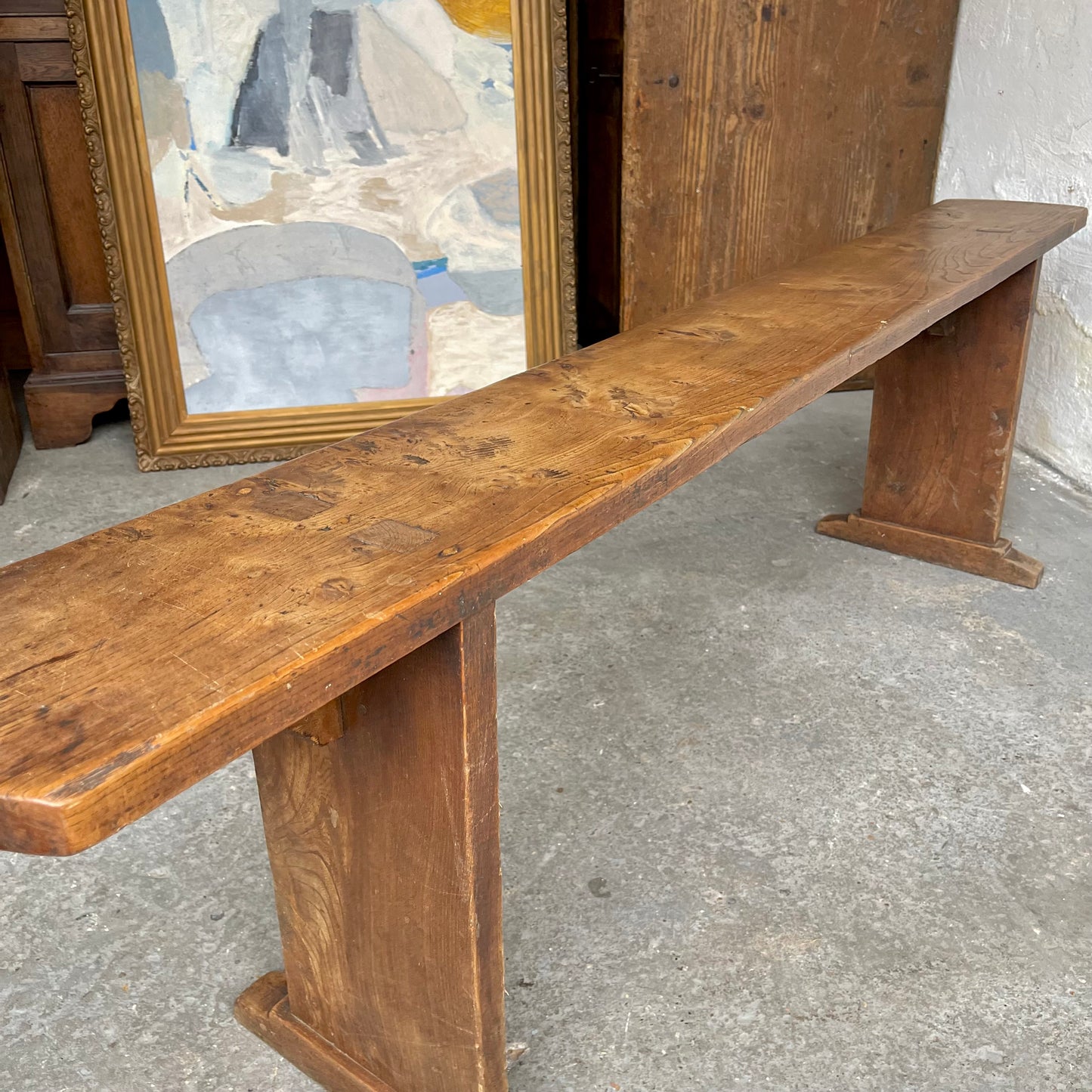 Antique Hall Bench - #1863