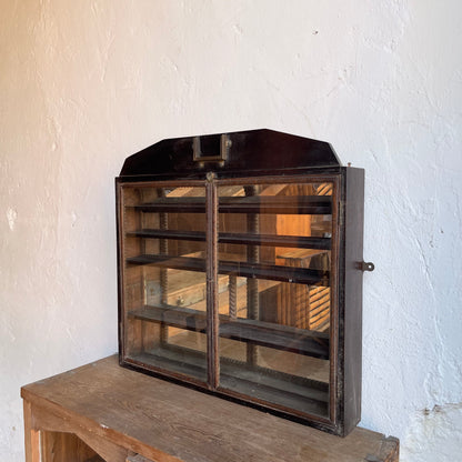 Antique Glazed Wall Cabinet - #2118