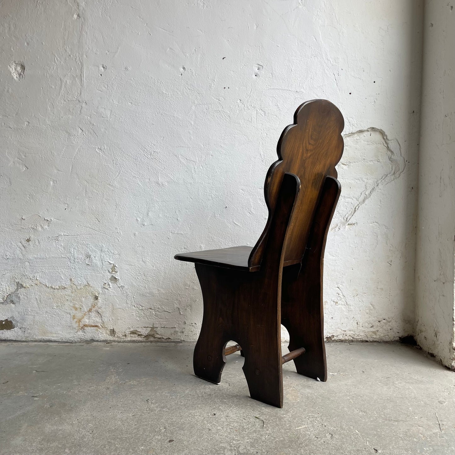 Set Of Six Vintage Elm Chairs - #2106