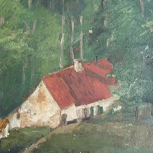 Antique French Oil - #2214