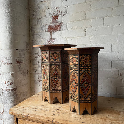 Moroccan Inlaid Marquetry Table - Small #1933