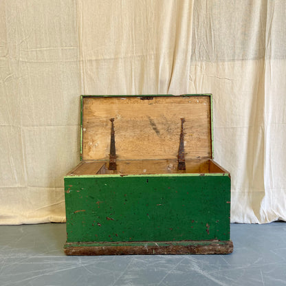 Antique Pine Painted Blanket Box - #2320