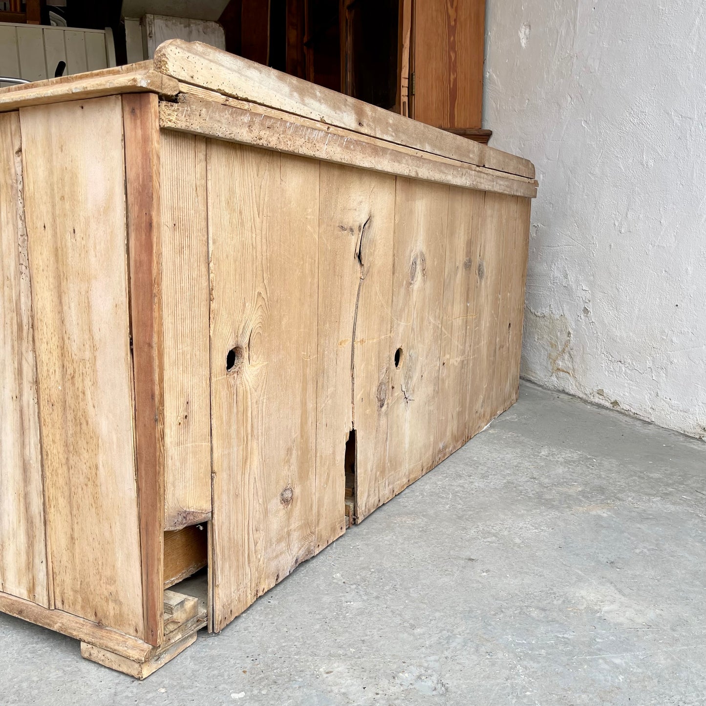 Antique Pine Dresser Base -#1445