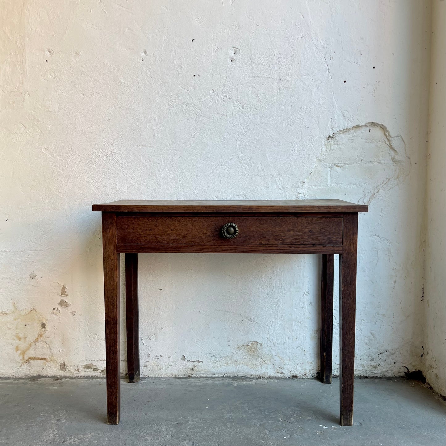 Antique Oak Side Table - #2036