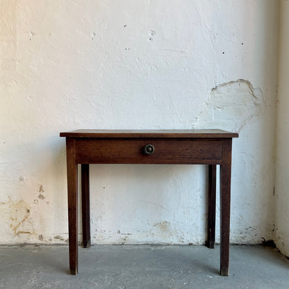 Antique Oak Side Table - #2036