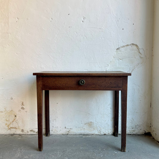 Antique Oak Side Table - #2036