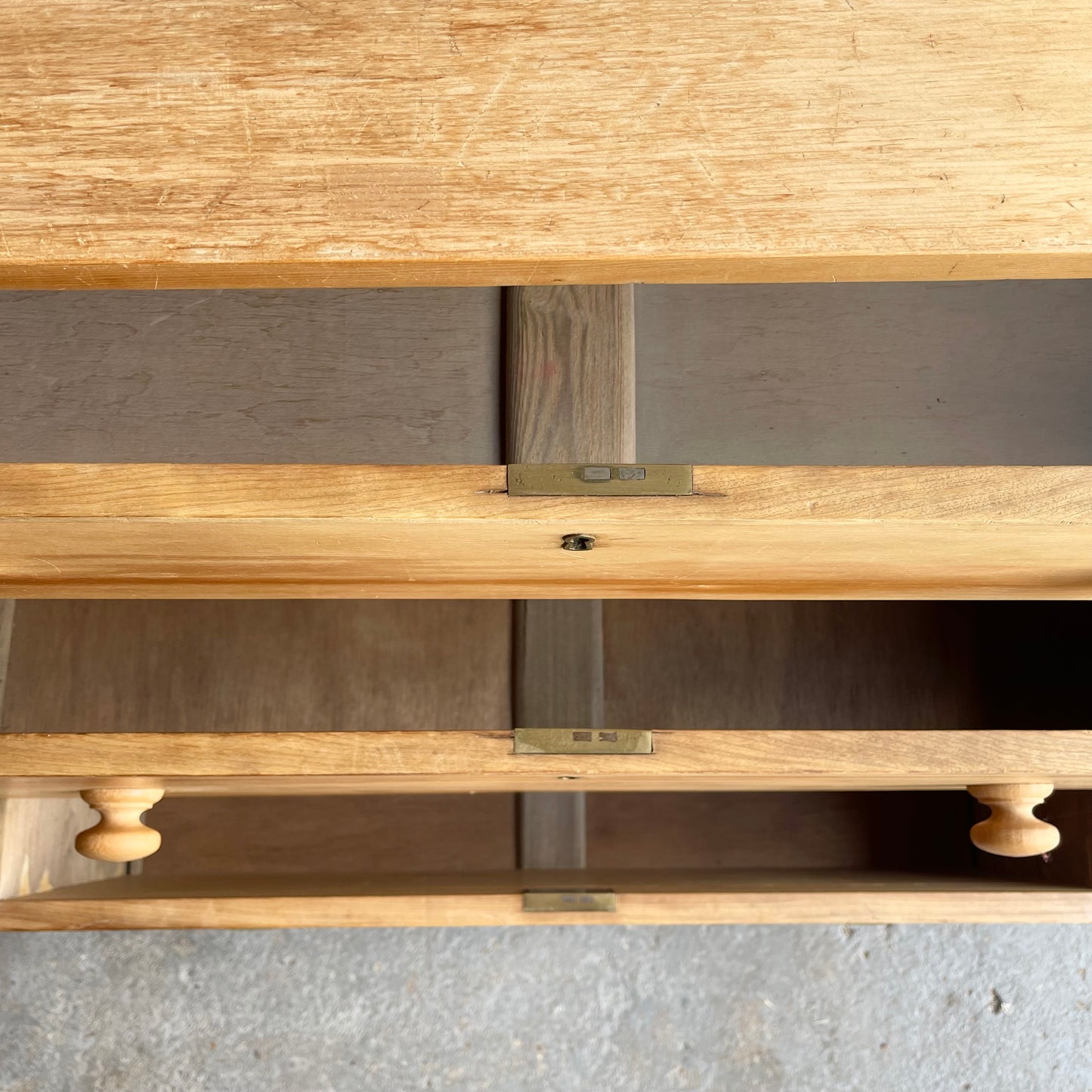 Antique Pine Chest Of Drawers - #