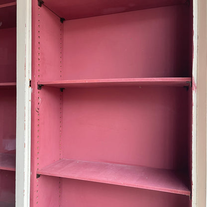 Antique Painted Glazed Cupboard - #1929