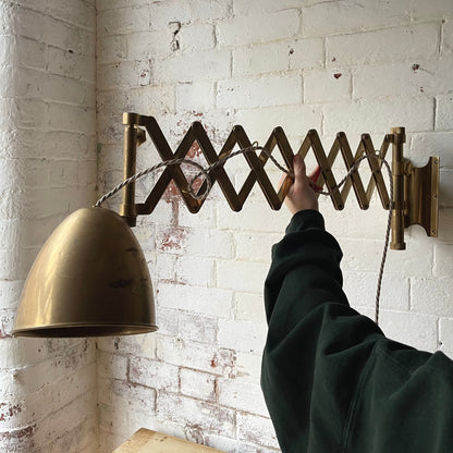 Vintage Brass Scissor Lamps - #1534