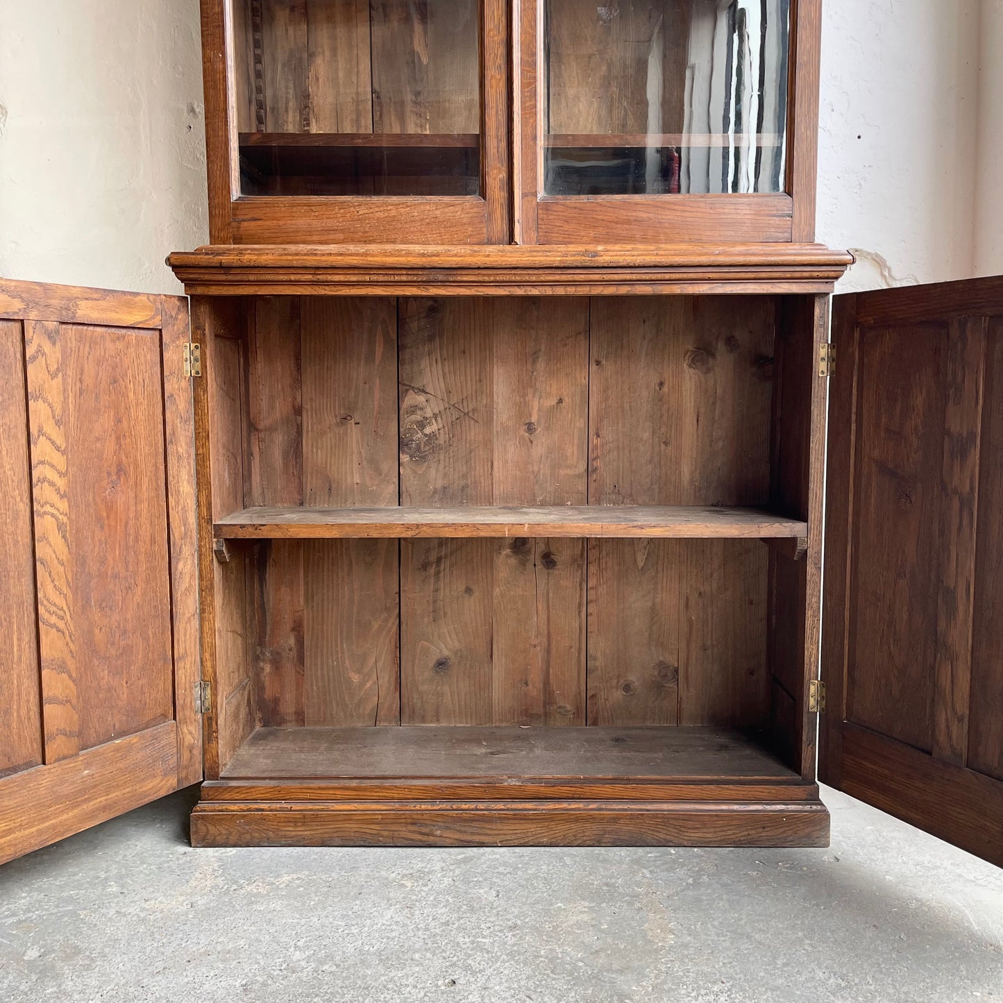 Antique Glazed Bookcase - #1983