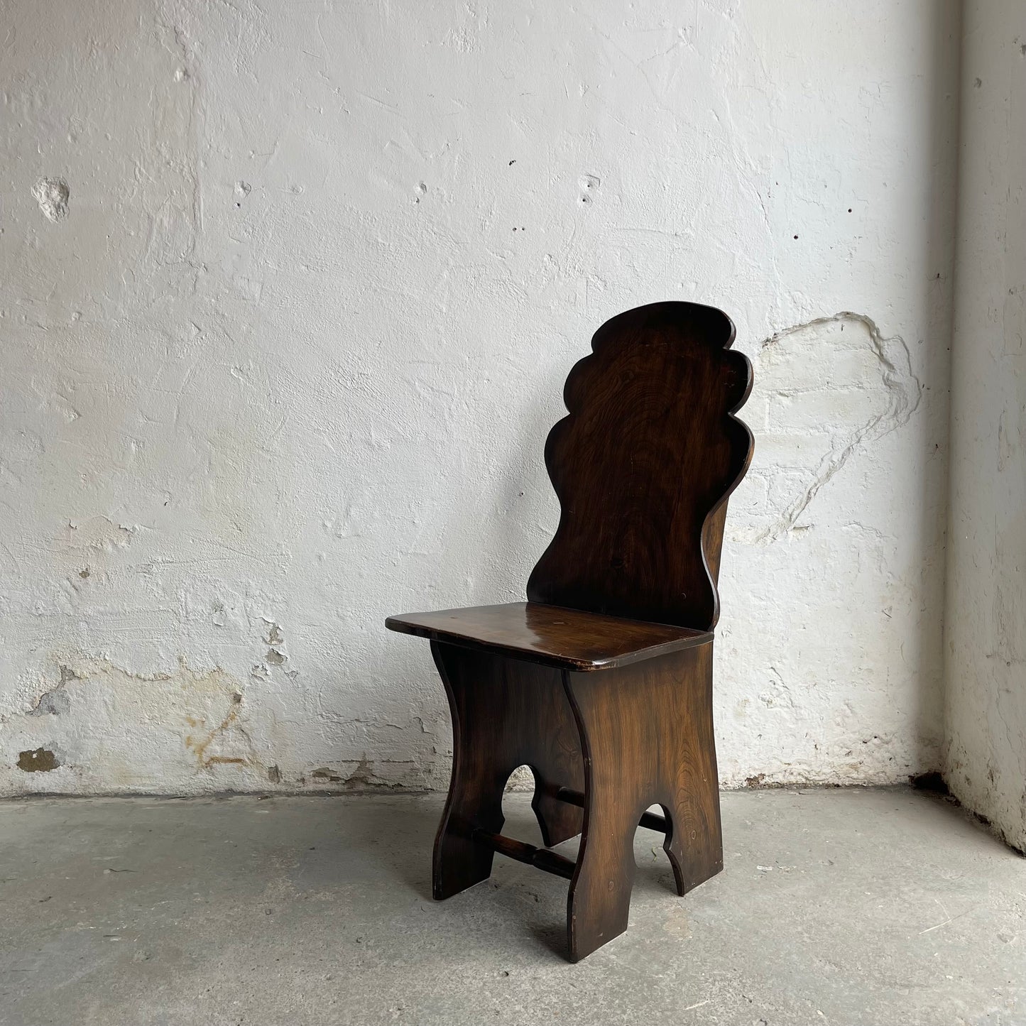 Set Of Six Vintage Elm Chairs - #2106