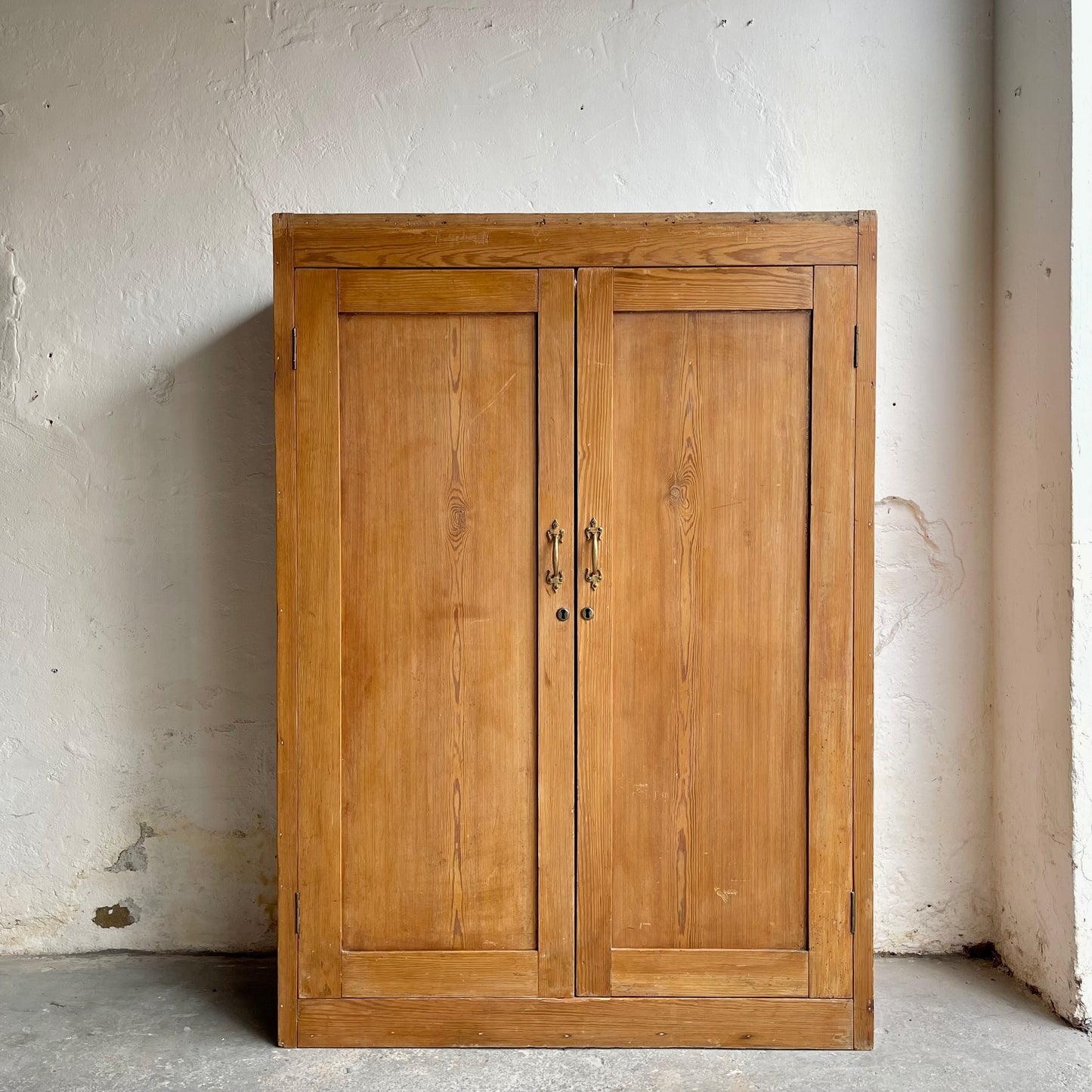 Antique Pine Wardrobe - #1834