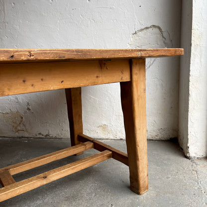 Antique 8ft Irish Pine Dairy Table - #1871