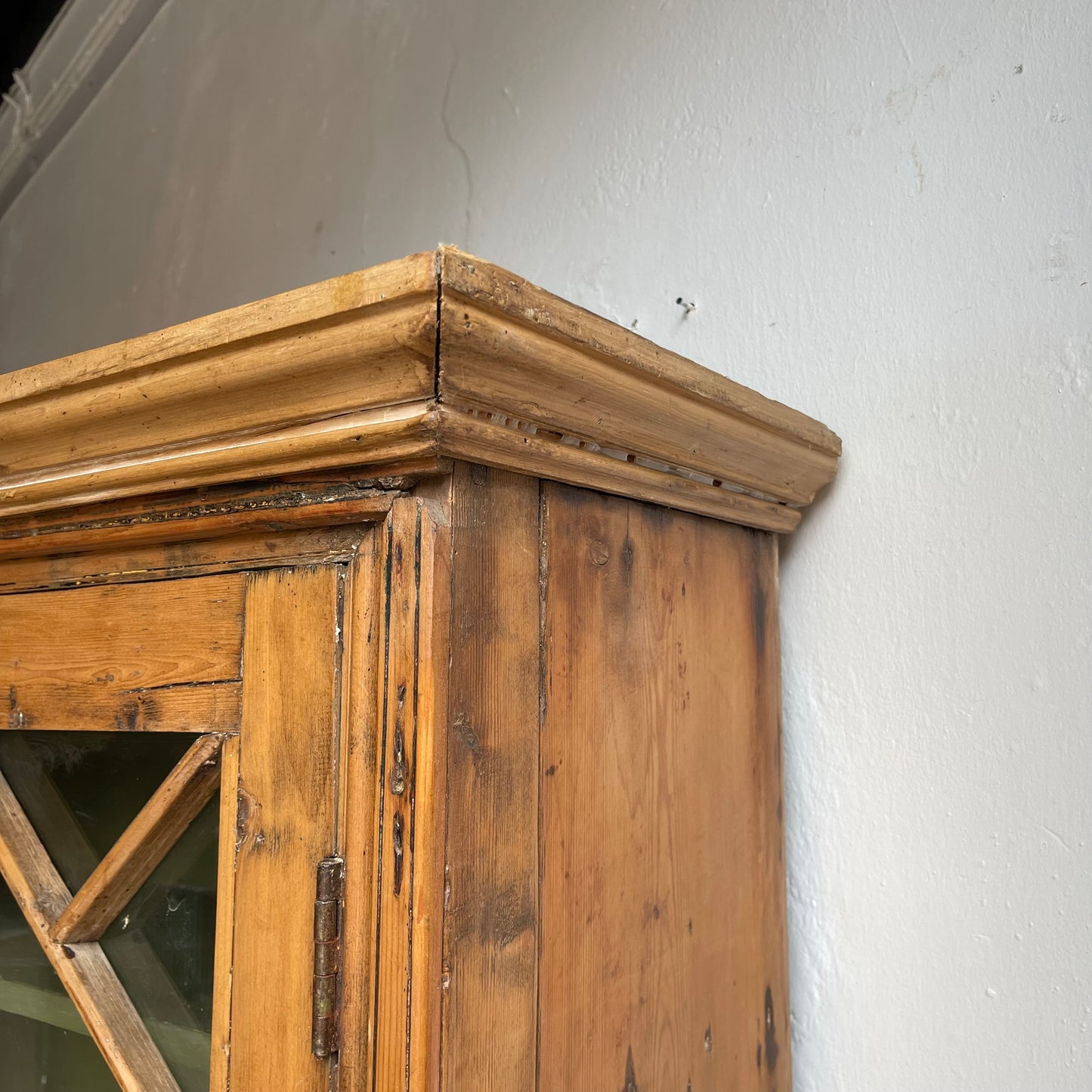 Antique Pine Irish Dresser - #1376
