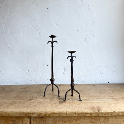 Vintage Hand Forged Candlesticks