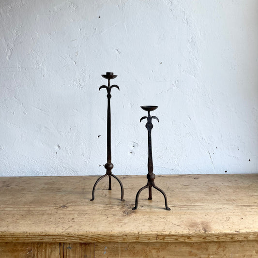 Vintage Hand Forged Candlesticks