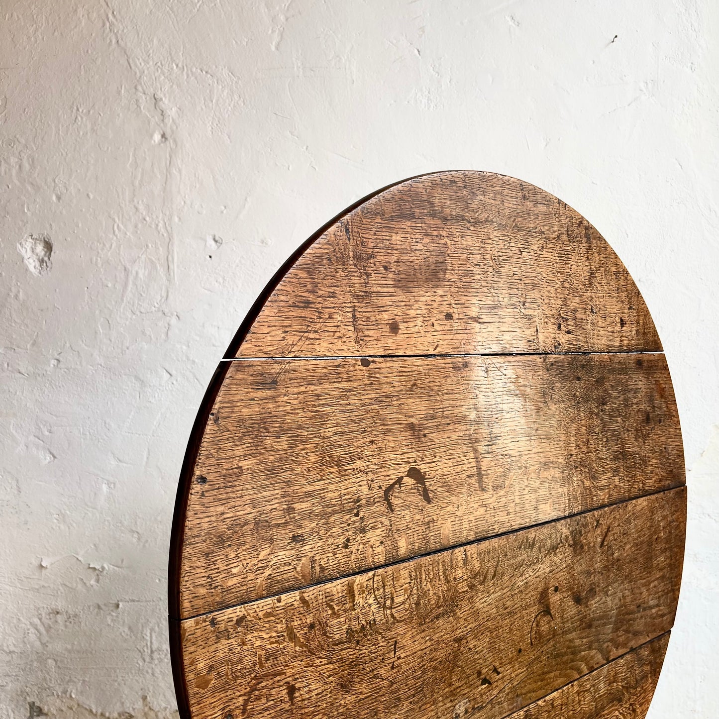 Antique Oak Tilt Top Table -#1615
