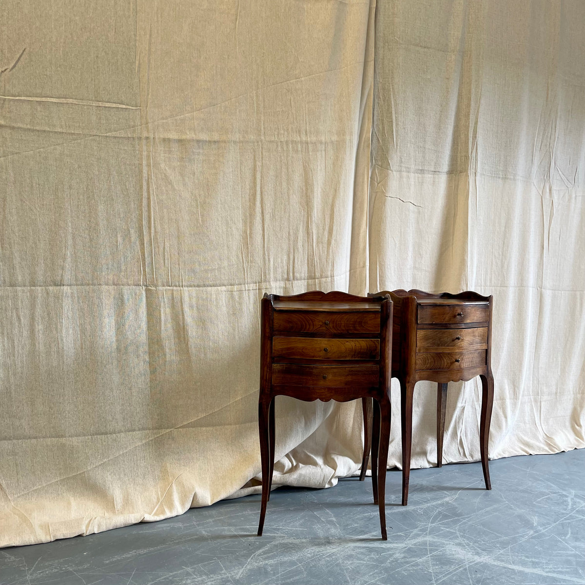 A Pair Of French Bedside Drawers - #2332