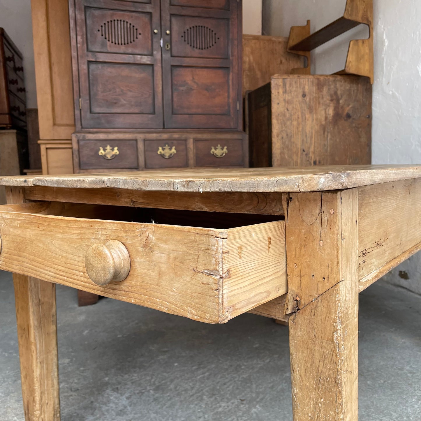 Antique Pine Table - #1835