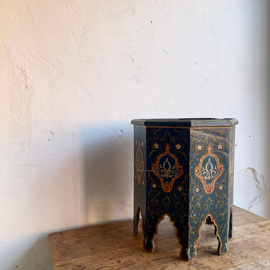 Moroccan Painted Side Table - #2039
