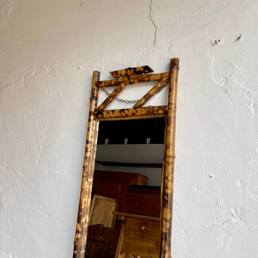 Vintage Bamboo Mirror