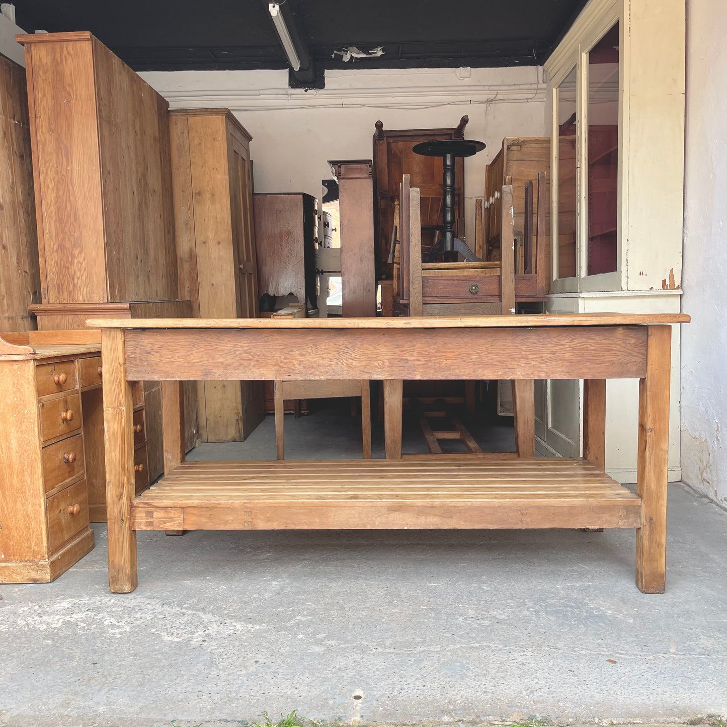 1920s Pine Workbench - #2073