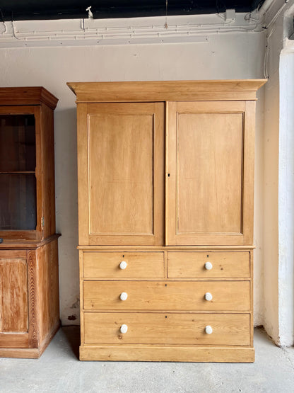 Antique Pine Linen Press - #1610