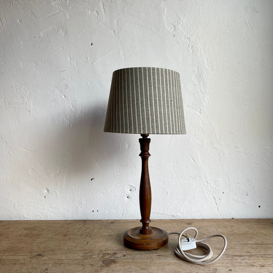 Antique Wooden lamp & Shade