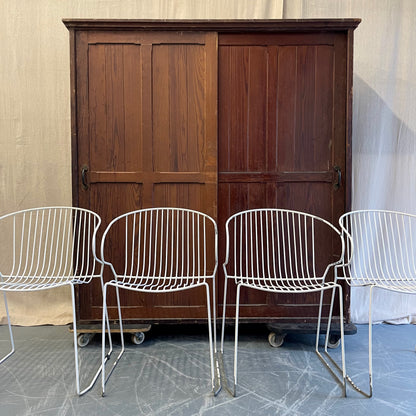 Set of Four Metal Painted Chairs - #2403