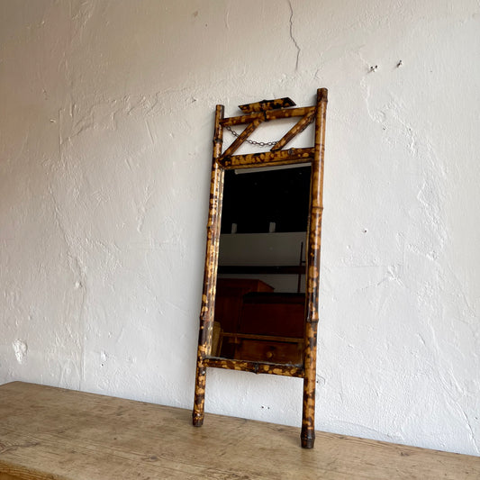 Vintage Bamboo Mirror