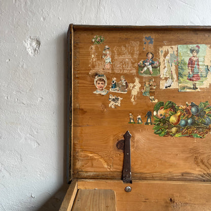 Antique Pine Painted Blanket Box - #1788