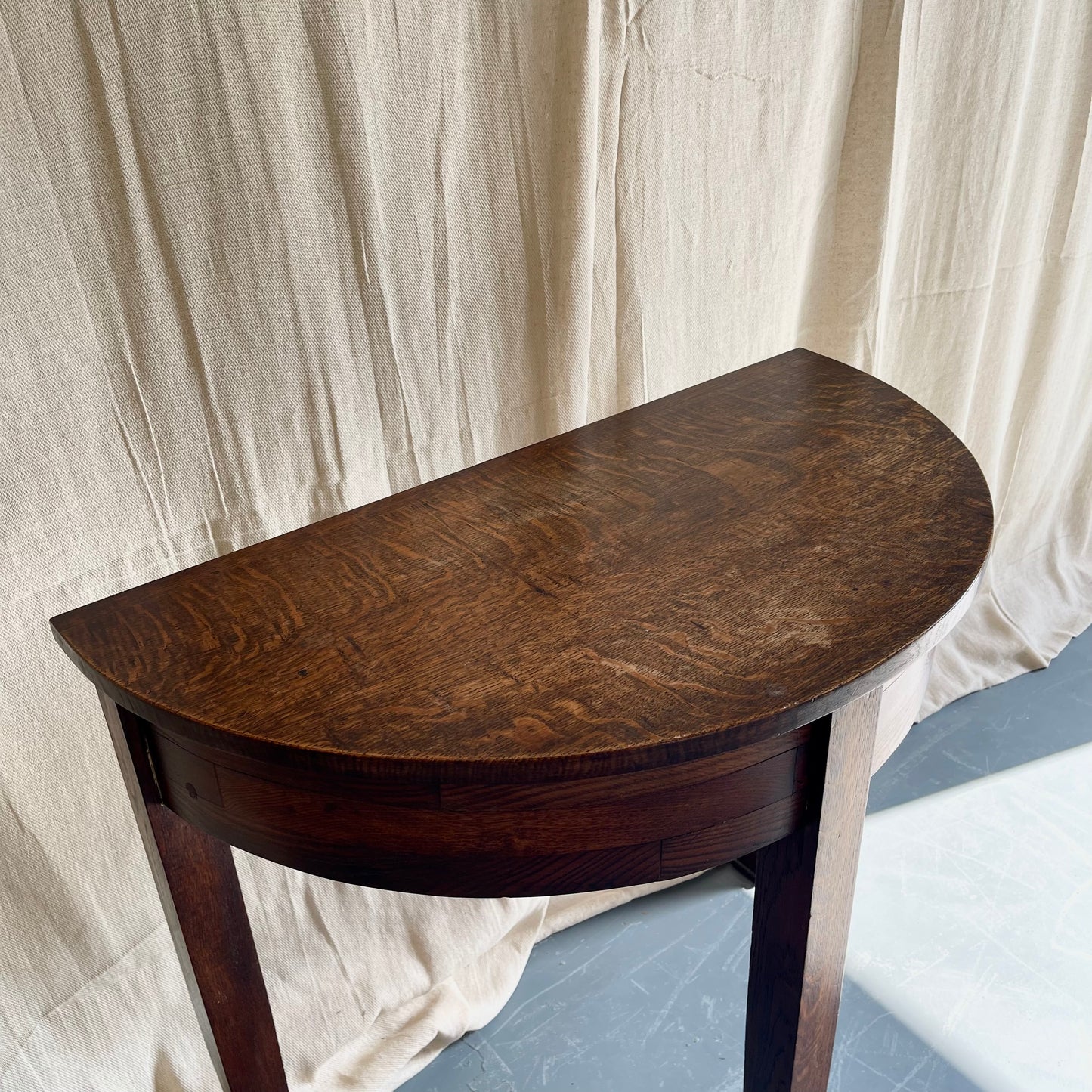 Art Deco Demi Lune Console Table - #2323