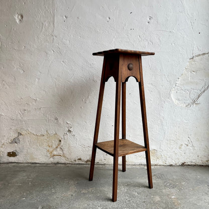 Antique Oak Plant Stand