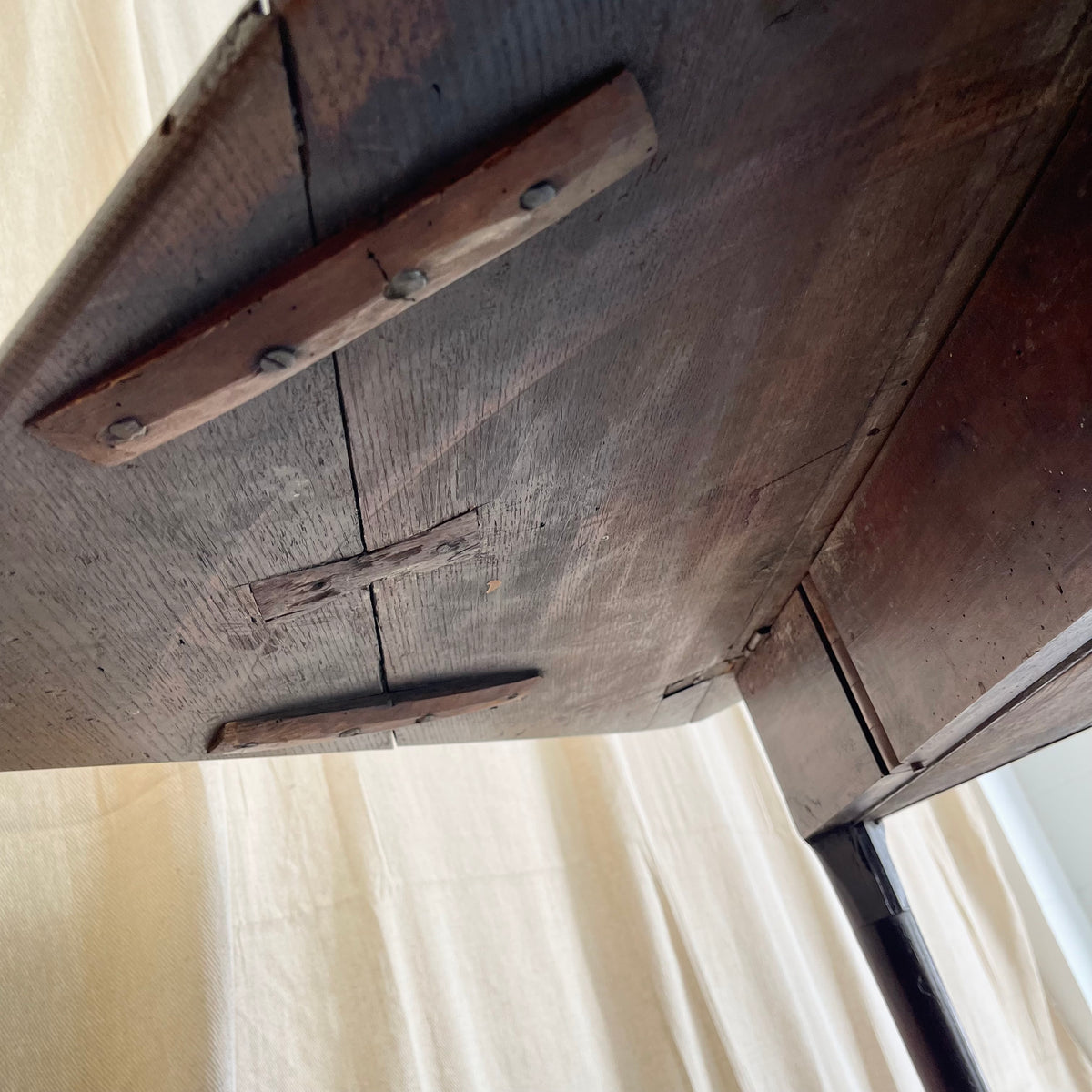 Antique Mahogany Envelope Table - #2266