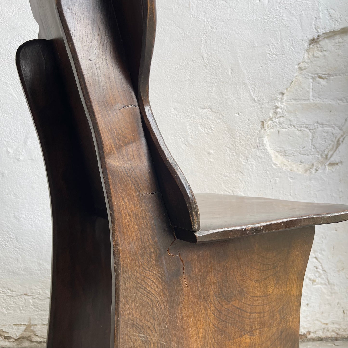 Set Of Six Vintage Elm Chairs - #2106