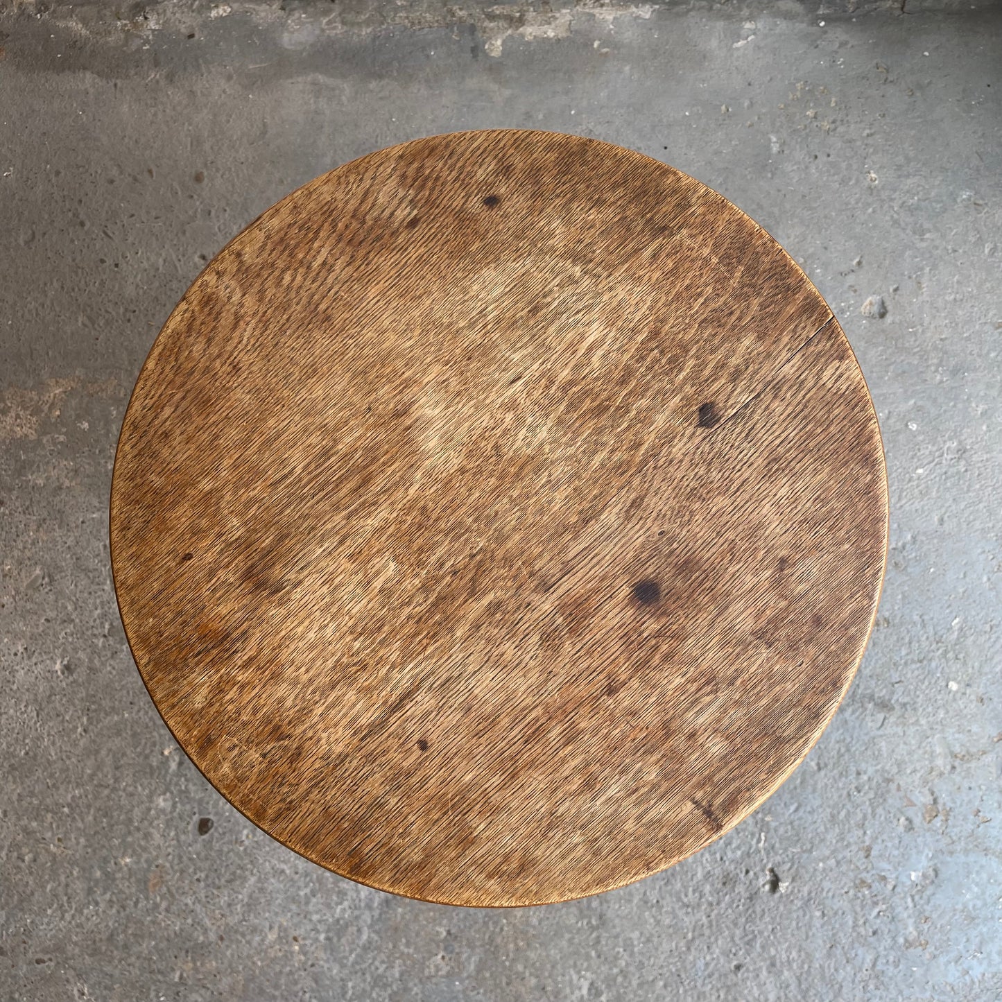 Vintage Oak Side Table - #2132