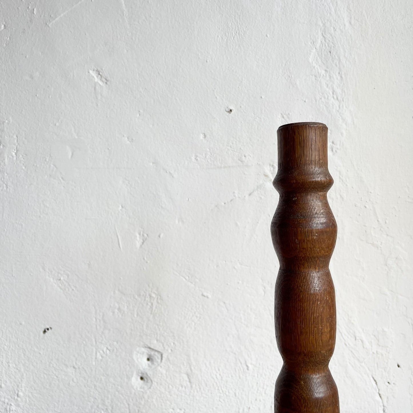 Vintage Wooden Candlestick
