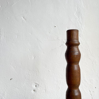 Vintage Wooden Candlestick