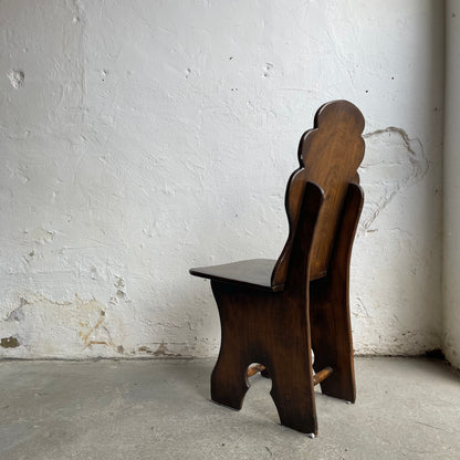 Set Of Six Vintage Elm Chairs - #2106