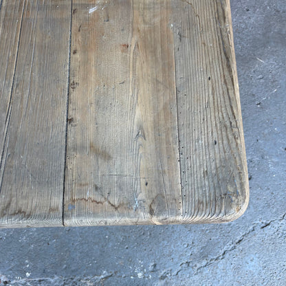 Antique Pine Farmhouse Table - #2040