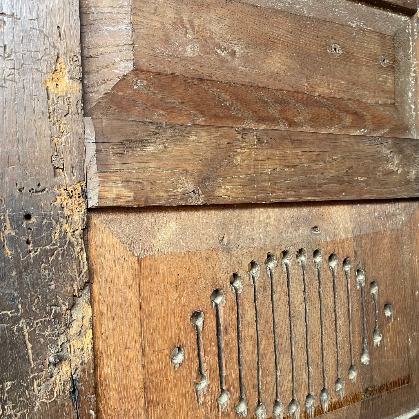 Antique Oak Bread Cupboard - #1829